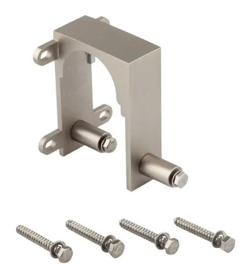 National Hardware Satin Nickel Steel By-Pass Guide 2 pk