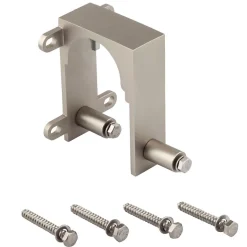 National Hardware Satin Nickel Steel By-Pass Guide 2 pk