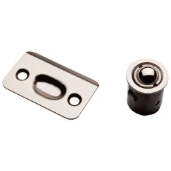 National Hardware Satin Nickel Steel Drive-In Ball Catch 5 in. 3 in. 1 pk