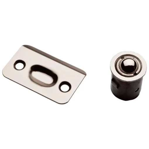 National Hardware Satin Nickel Steel Drive-In Ball Catch 5 in. 3 in. 1 pk