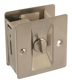 National Hardware Satin Nickel Silver Brass Pocket Door Latch 1 pk