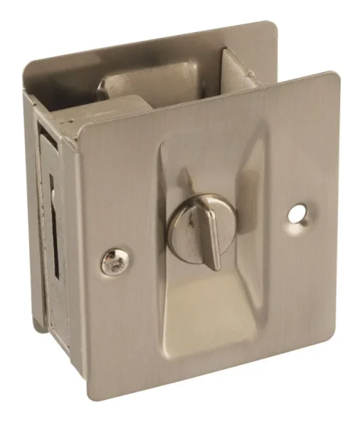 National Hardware Satin Nickel Silver Brass Pocket Door Latch 1 pk