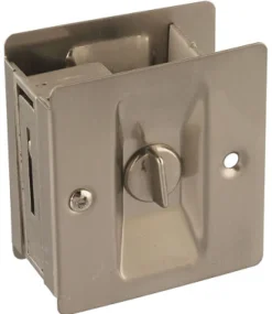 National Hardware Satin Nickel Silver Brass Pocket Door Latch 1 pk
