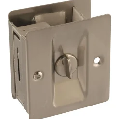 National Hardware Satin Nickel Silver Brass Pocket Door Latch 1 pk