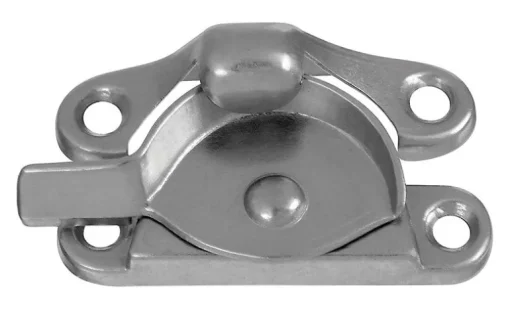 National Hardware Satin Nickel Silver Die-Cast Zinc Sash Lock 1 pk