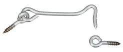 National Hardware Silver Stainless Steel 4 in. L Hook and Eye 1 pk