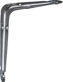 National Hardware Silver Steel Shelf Bracket 5 in. L 10 lb.