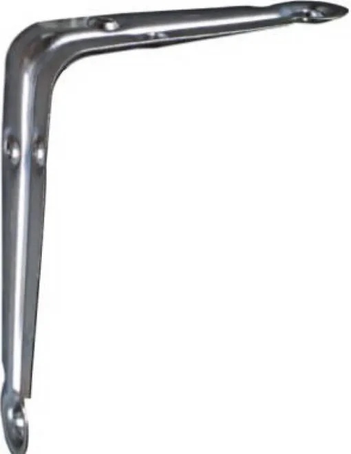National Hardware Silver Steel Shelf Bracket 5 in. L 10 lb.