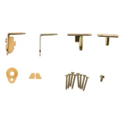 National Hardware Swing N Stay Brass Cafe Door Hinge 1 pk