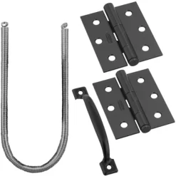National Hardware V90 Series Galvanized Black Steel Screen/Storm Door Hardware Set 1 pk