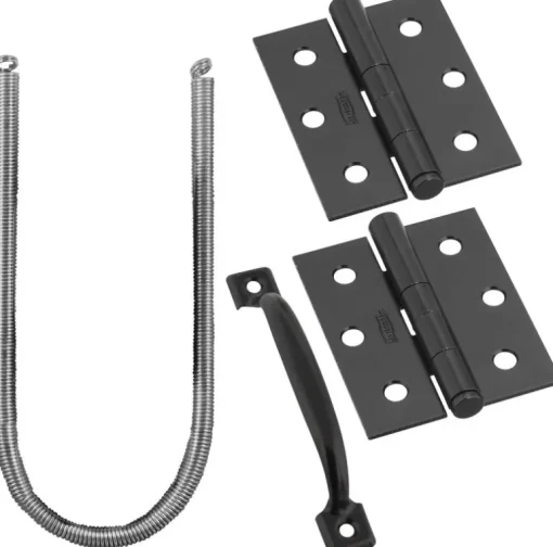 National Hardware V90 Series Galvanized Black Steel Screen/Storm Door Hardware Set 1 pk