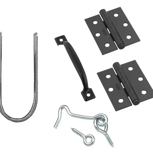 National Hardware V90 Series Galvanized Black Steel Screen/Storm Door Hardware Set 1 pk