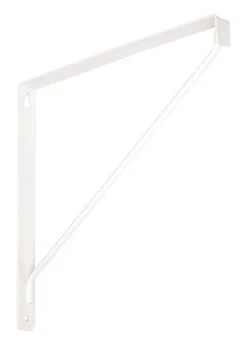 National Hardware White Steel Shelf Bracket 10.87 in. L 150 lb