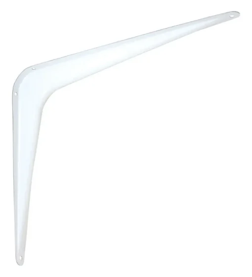 National Hardware White Steel Shelf Bracket 12 in. L 100 lb