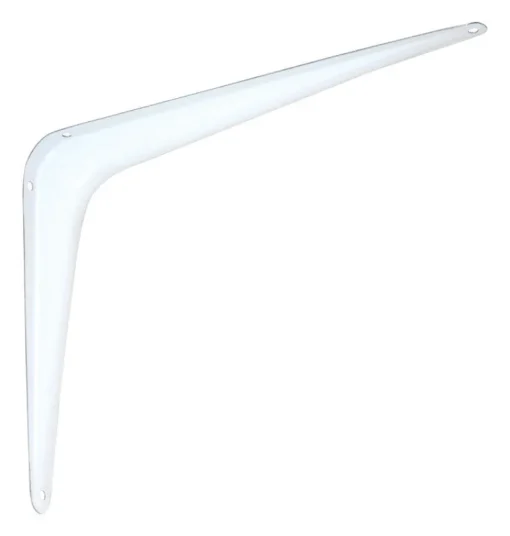 National Hardware White Steel Shelf Bracket 10 in. L 100 lb