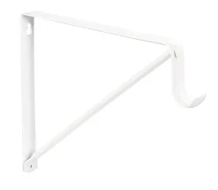 National Hardware White Steel Shelf/Rod Bracket 12.45 in. L 125 lb. (Pack of 20)