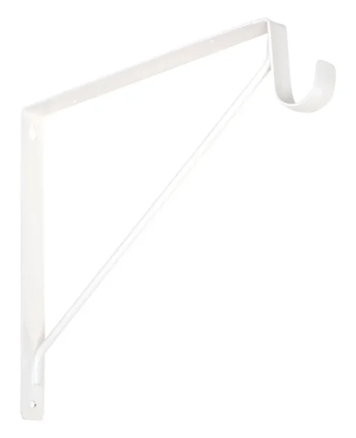 National Hardware White Steel Shelf/Rod Bracket 12.45 in. L 125 lb. (Pack of 20)