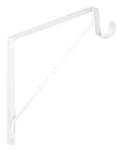 National Hardware White Steel Shelf/Rod Bracket 12.45 in. L 125 lb