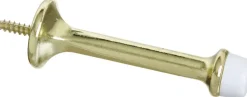 National Hardware Zinc Brass Gold Rigid Door Stop Mounts to wall
