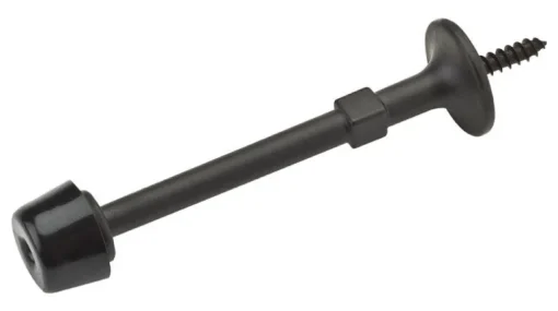 National Hardware Zinc Oil Rubbed Bronze Brown Rigid Door Stop Mounts to wall
