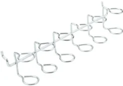 National Hardware Zinc Plated Silver Steel Tool Holder Peg Hooks 1 pc