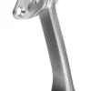 National Hardware Zinc w/Rubber Tip Satin Chrome Silver Kick-Down Door Holder Mounts to door