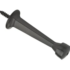 National Hardware Zinc w/Rubber Tip Oil Rubbed Bronze Black Rigid Door Stop Mounts to wall