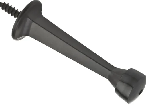 National Hardware Zinc w/Rubber Tip Oil Rubbed Bronze Black Rigid Door Stop Mounts to wall