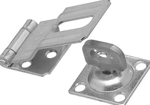 National Hardware Zinc-Plated Aluminum/Steel 3-1/4 in. L Swivel Staple Safety Hasp 1 pk