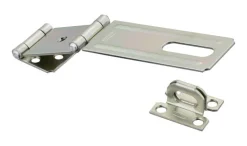 National Hardware Zinc-Plated Aluminum/Steel 4-1/2 in. L Double Hinge Safety Hasp 1 pk