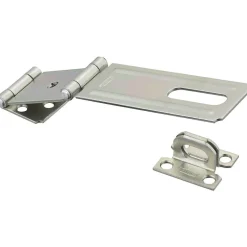 National Hardware Zinc-Plated Aluminum/Steel 4-1/2 in. L Double Hinge Safety Hasp 1 pk