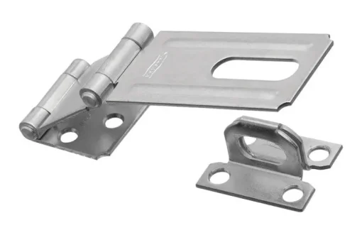National Hardware Zinc-Plated Aluminum/Steel 3-1/4 in. L Double Hinge Safety Hasp 1 pk