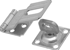 National Hardware Zinc-Plated Aluminum/Steel 3-1/4 in. L Swivel Staple Safety Hasp 1 pk