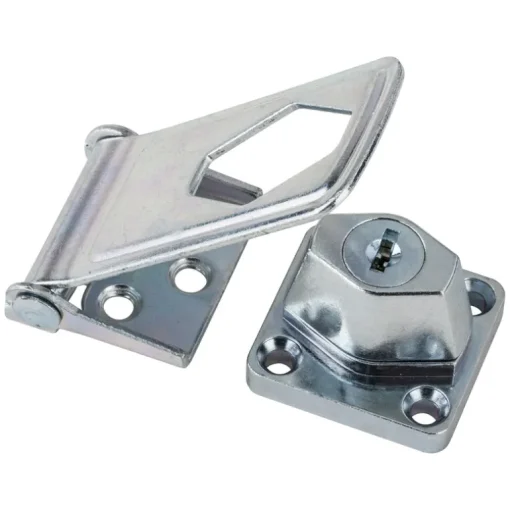 National Hardware Zinc-Plated Steel 3-1/2 in. L Keyed Hasp Lock 1 (Pack of 5)