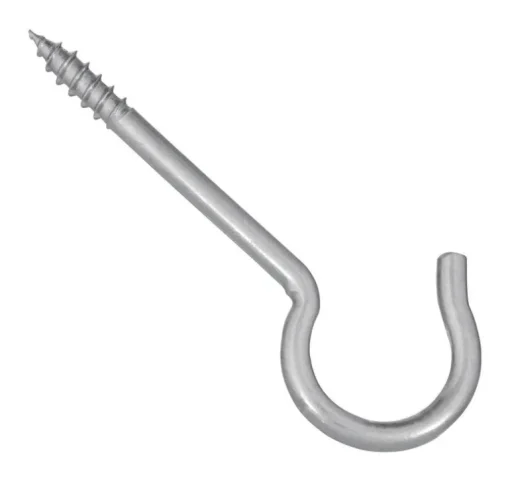 National Hardware Zinc-Plated Silver Steel 3-3/8 in. L Ceiling Hook 35 lb 3 pk