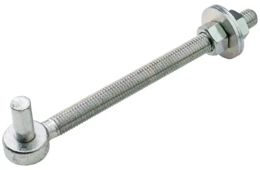 National Hardware Zinc-Plated Silver Steel 8 in. L Bolt Hook 150 lb 1 pk
