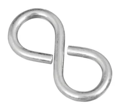 National Hardware Zinc-Plated Silver Steel 1-5/8 in. L Closed S-Hook 1 pk