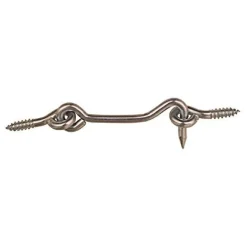 National Hardware Zinc-Plated Silver Steel 2-1/2 in. L Hook and Eye 2 pk