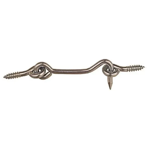 National Hardware Zinc-Plated Silver Steel 2-1/2 in. L Hook and Eye 2 pk