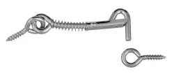 National Hardware Zinc-Plated Silver Steel 2-1/2 in. L Safety Hook and Eye 1 pk