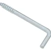 National Hardware Zinc-Plated Silver Steel 2-1/4 in. L Square Bend Hook 5 lb 5 pk