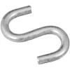 National Hardware Zinc-Plated Silver Steel 1-1/2 in. L Open S-Hook 4 pk
