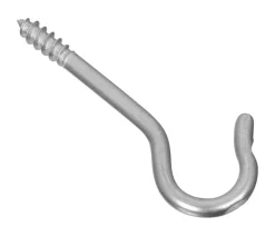 National Hardware Zinc-Plated Silver Steel 1-1/2 in. L Open S-Hook 4 pk