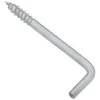 National Hardware Zinc-Plated Silver Steel 3-1/16 in. L Square Bend Hook 1 pk