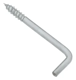 National Hardware Zinc-Plated Silver Steel 3-1/16 in. L Square Bend Hook 1 pk