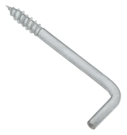 National Hardware Zinc-Plated Silver Steel 3-1/16 in. L Square Bend Hook 1 pk