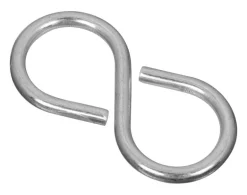 National Hardware Zinc-Plated Silver Steel 2-1/8 in. L Closed S-Hook 15 lb 3 pk