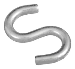 National Hardware Zinc-Plated Silver Steel 2 in. L Open S-Hook 125 lb 2 pk