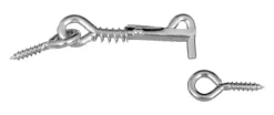 National Hardware Zinc-Plated Silver Steel 2 in. L Safety Hook and Eye 1 pk