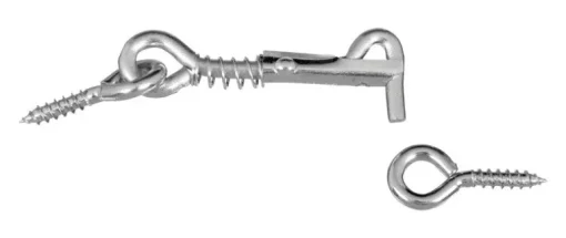 National Hardware Zinc-Plated Silver Steel 2 in. L Safety Hook and Eye 1 pk